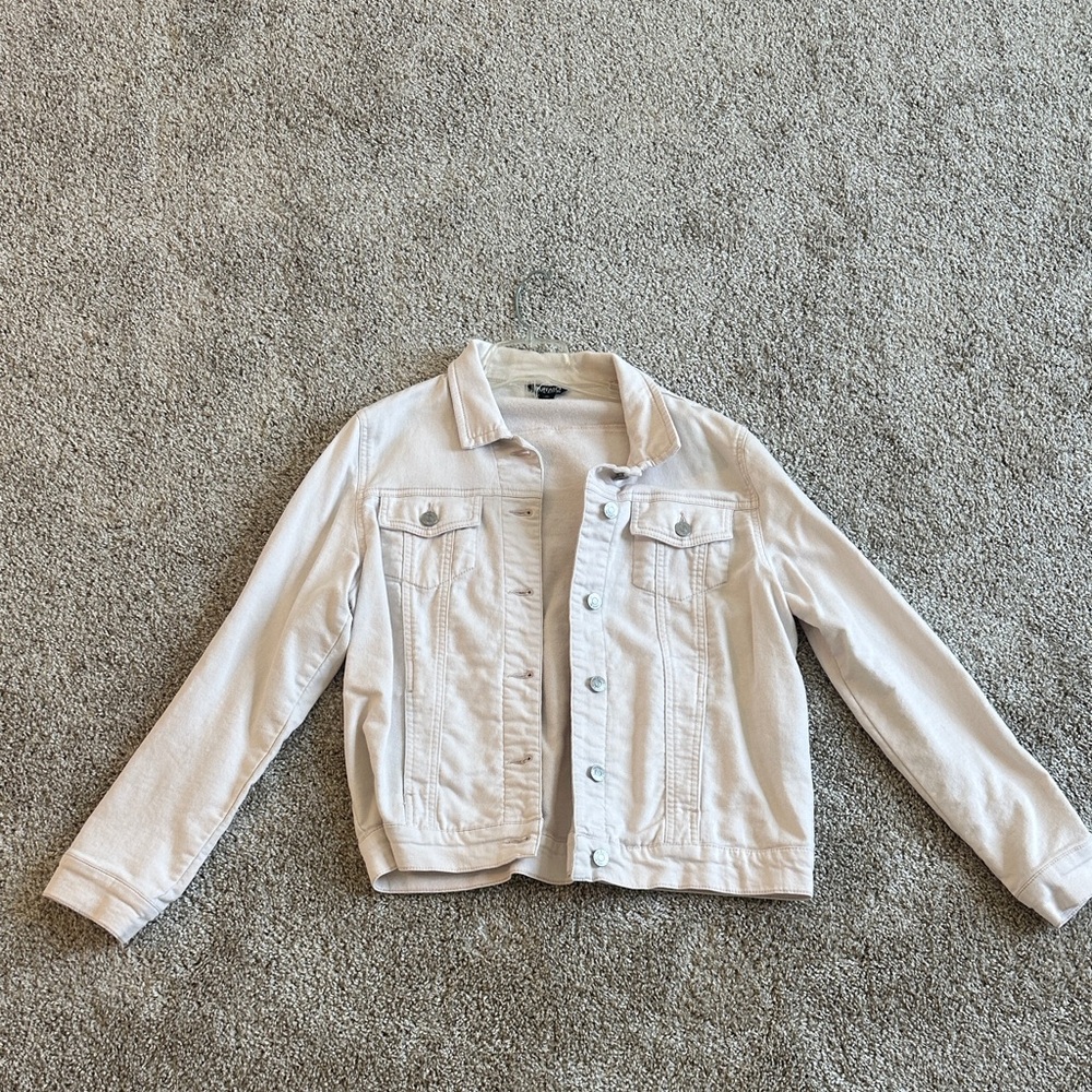 Cream Denim Jacket
